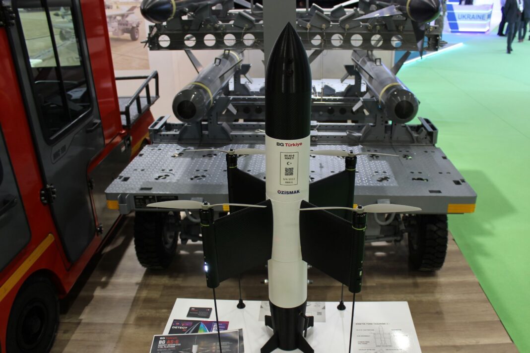 BG Türkiye and Özismak Unveil Rocket-Assisted AS-6 VTOL Kamikaze UAV BG Türkiye and Özismak Unveil Rocket-Assisted AS-6 VTOL Kamikaze UAV